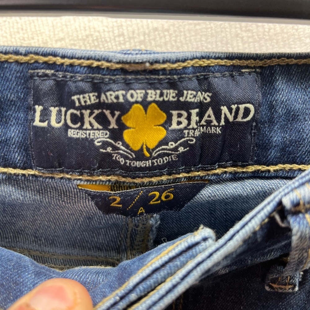 Lucky Brand Ava Skinny Jeans Womens 2/26 Blue‎ Denim Stretch Cute Comfy 2544 - Picture 2 of 12